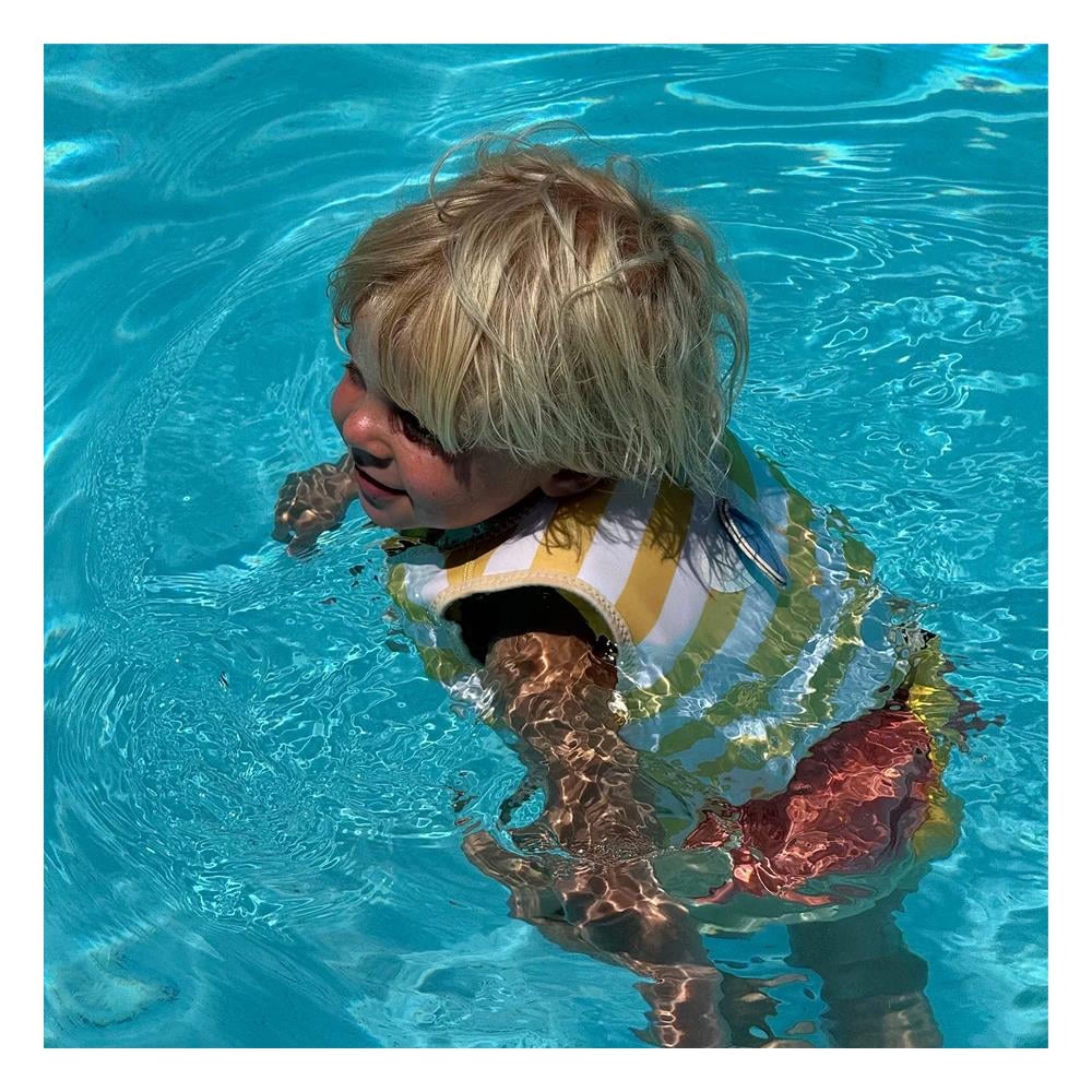 Kids Swim Vest Sid the Seagull Mustard Stripe -2-3 Çocuk Kitapları Uzmanı - Children's Books Expert