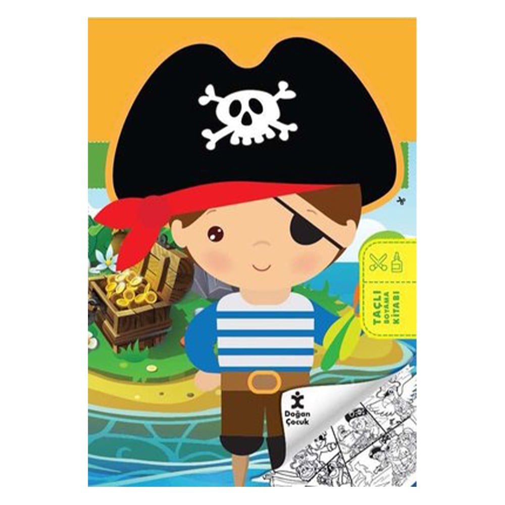 KORSAN MACERALARI TAÇLI BOYAMA KİTABI Çocuk Kitapları Uzmanı - Children's Books Expert