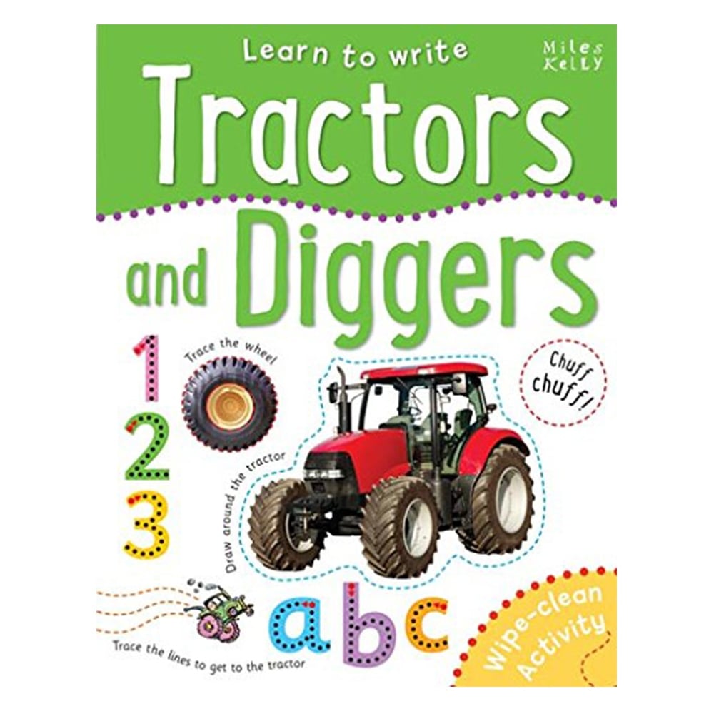 LEARN TO WRITE TRACTORS AND DIGGERS Çocuk Kitapları Uzmanı - Children's Books Expert