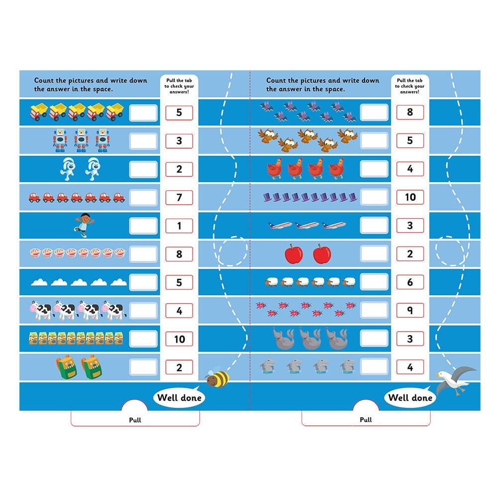 Lets Learn The Math Counting - Pull The Tabs Çocuk Kitapları Uzmanı - Children's Books Expert