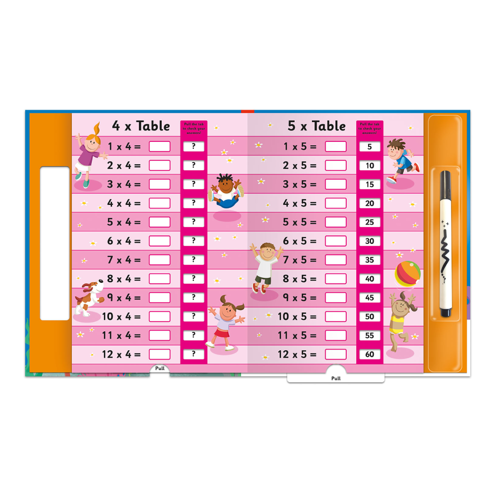 Lets Learn Times Tables - Pull The Tabs Çocuk Kitapları Uzmanı - Children's Books Expert