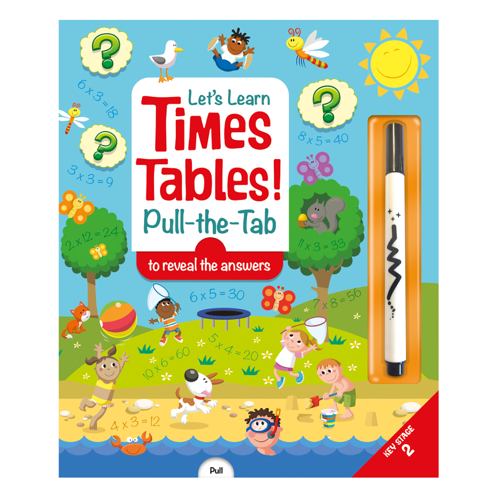 Lets Learn Times Tables - Pull The Tabs Çocuk Kitapları Uzmanı - Children's Books Expert