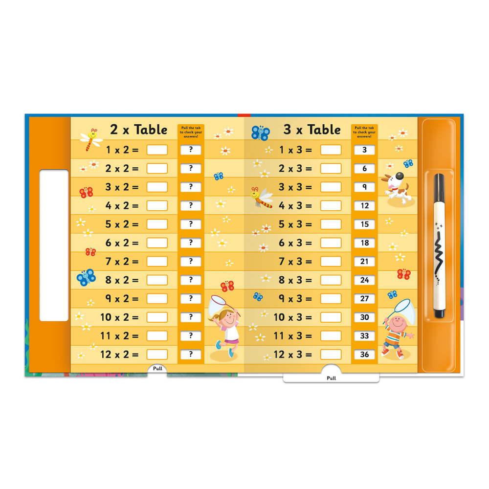 Lets Learn Times Tables - Pull The Tabs Çocuk Kitapları Uzmanı - Children's Books Expert