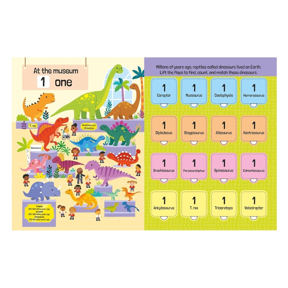 Lift The Flap First 100 Dinosaurs to Count Çocuk Kitapları Uzmanı - Children's Books Expert