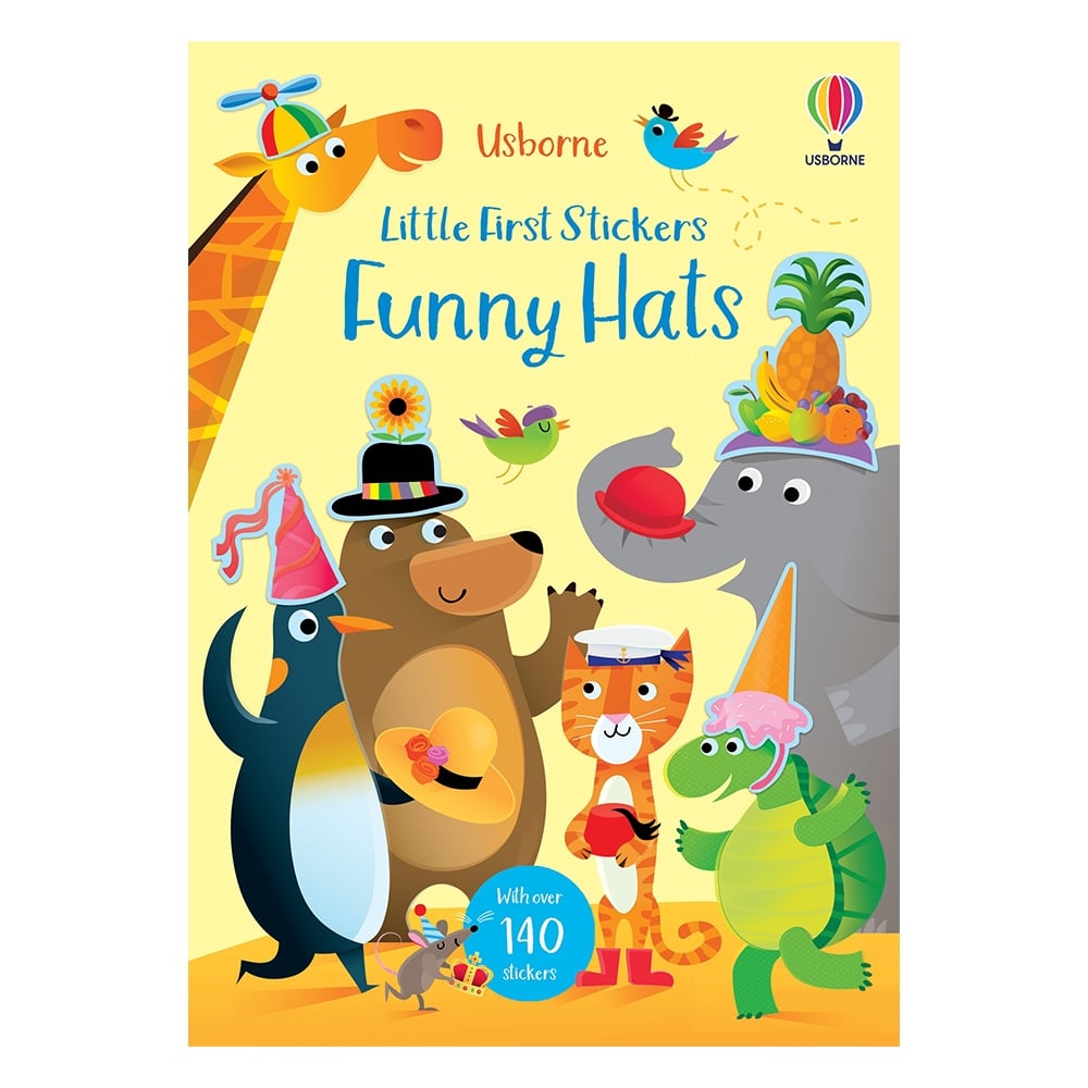 LITTLE FIRST STICKERS FUNNY HATS Çocuk Kitapları Uzmanı - Children's Books Expert