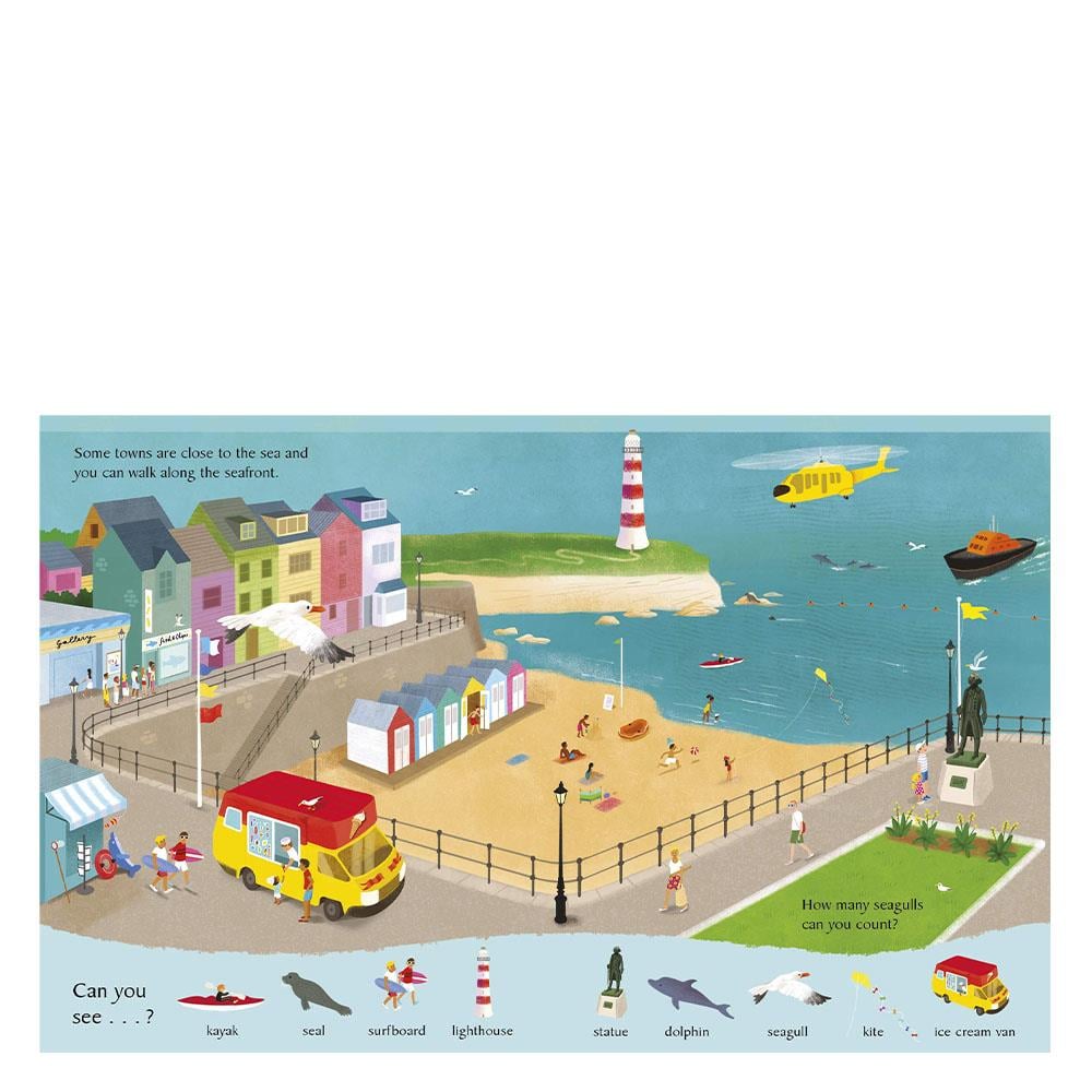 LOOK AND SAY WHAT YOU SEE IN THE TOWN Çocuk Kitapları Uzmanı - Children's Books Expert