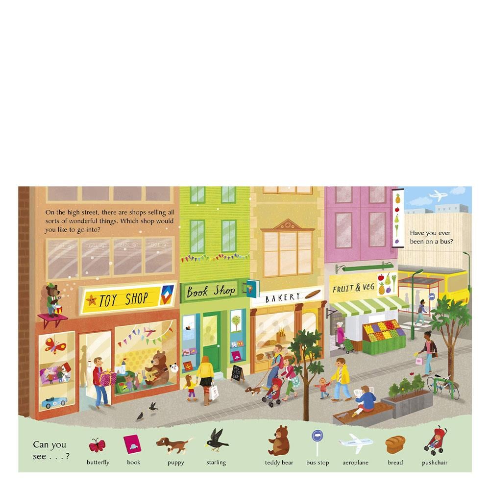 LOOK AND SAY WHAT YOU SEE IN THE TOWN Çocuk Kitapları Uzmanı - Children's Books Expert