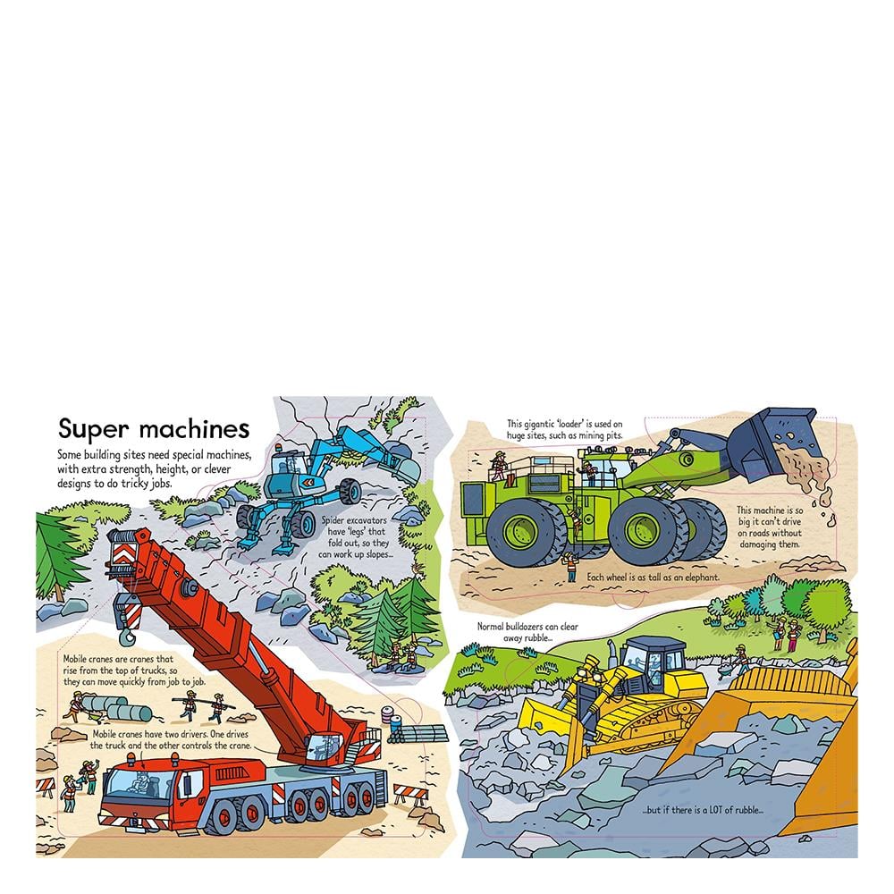 Look Inside a Building Site Çocuk Kitapları Uzmanı - Children's Books Expert