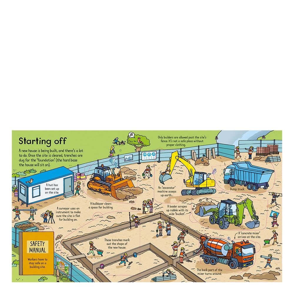 Look Inside a Building Site Çocuk Kitapları Uzmanı - Children's Books Expert
