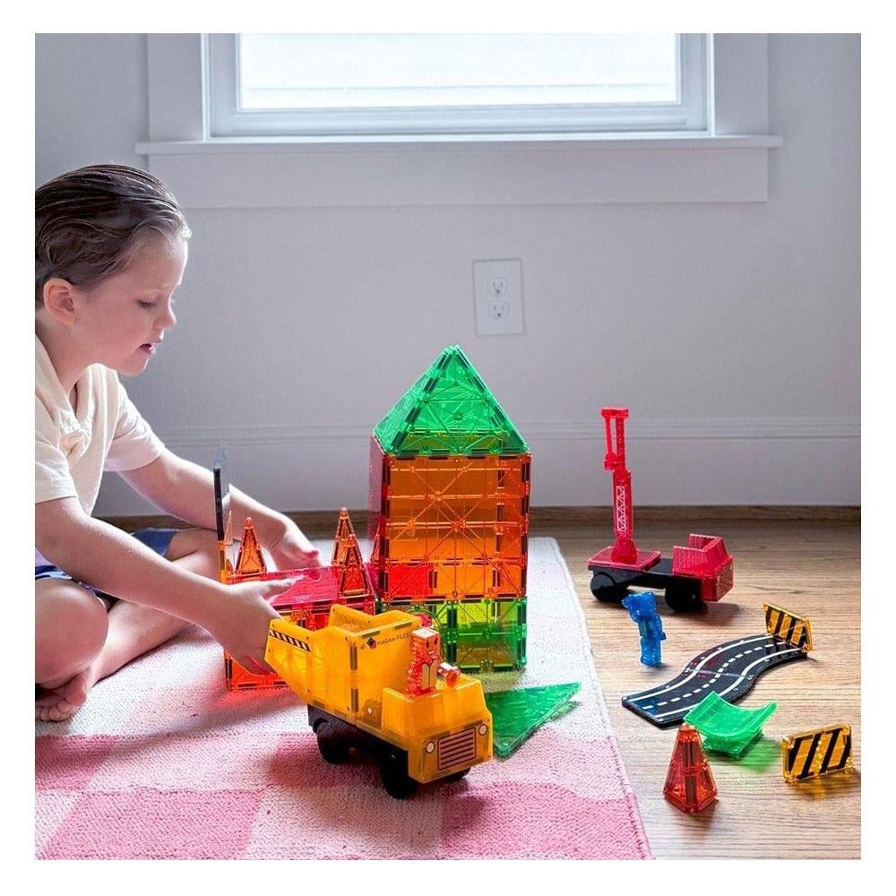 Magna-Tiles Builder XL - İnşaat XL 50 Parça Çocuk Kitapları Uzmanı - Children's Books Expert