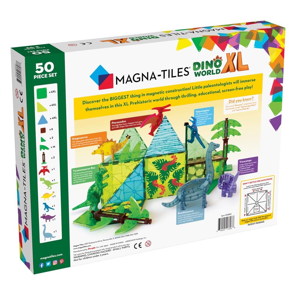 MAGNA-TILES DINO WORLD XL 50 PARÇA Çocuk Kitapları Uzmanı - Children's Books Expert
