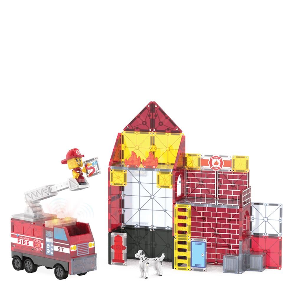 Magna-Tıles Fire Station 50 Parça Set Çocuk Kitapları Uzmanı - Children's Books Expert