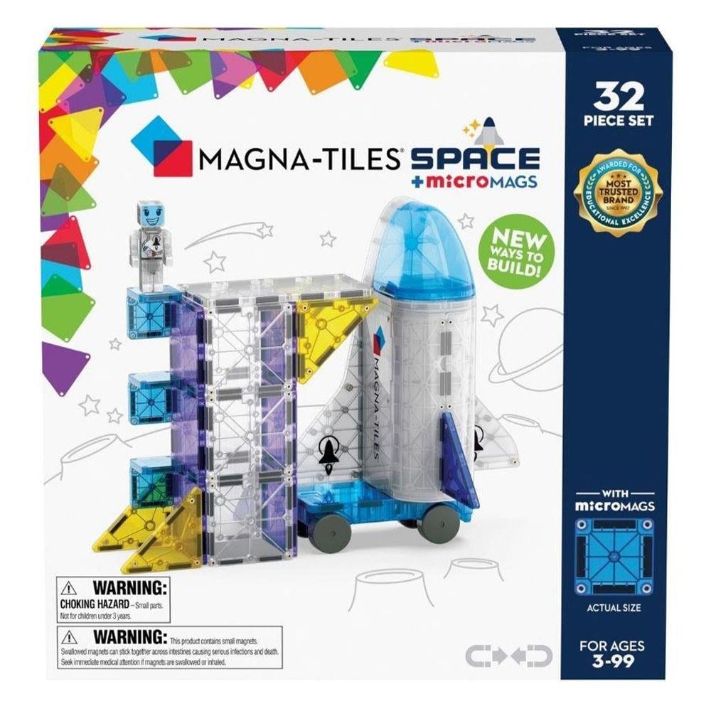 Magna-Tiles Space + microMAGS - Uzay 32 Parça Çocuk Kitapları Uzmanı - Children's Books Expert