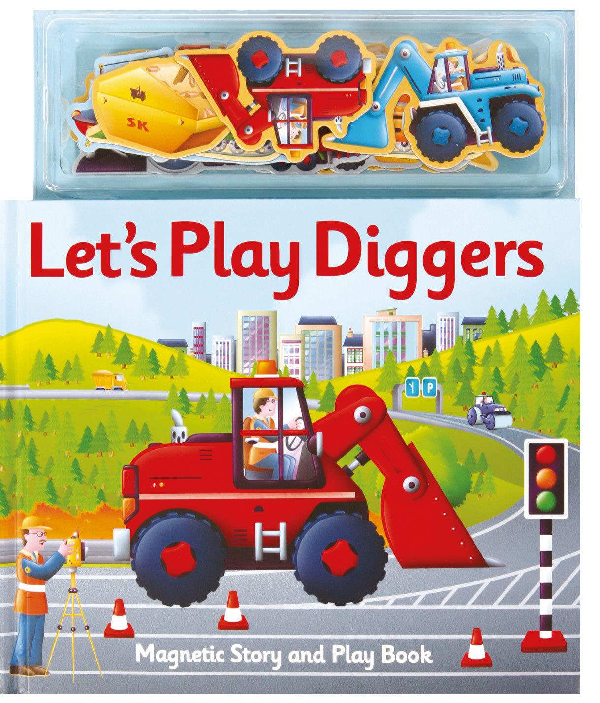 Magnetic Lets Play Diggers Çocuk Kitapları Uzmanı - Children's Books Expert