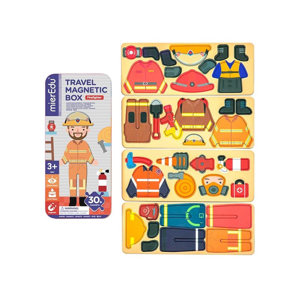 Magnetic Puzzle Box-Firefighter Çocuk Kitapları Uzmanı - Children's Books Expert