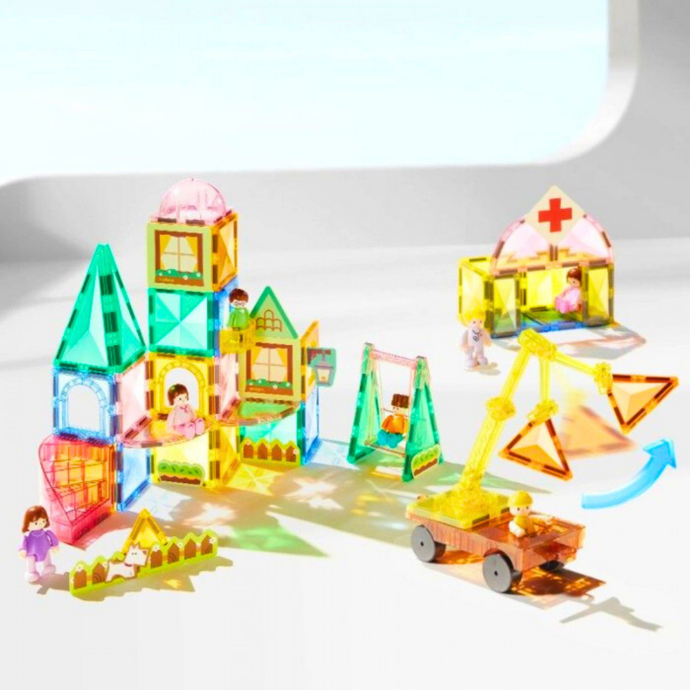 Magnetic Tiles - Bizim Aile, 32 Parça