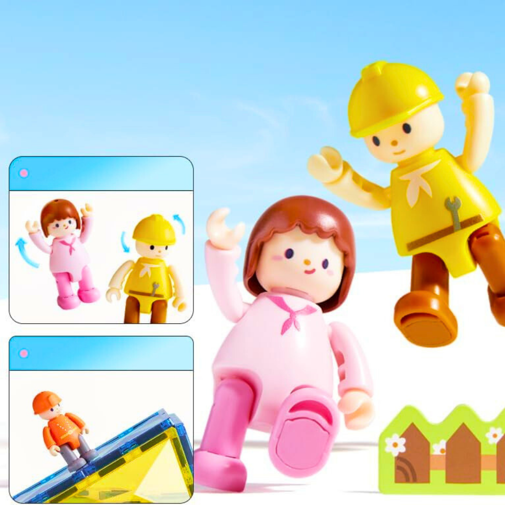 Magnetic Tiles - Bizim Aile, 32 Parça