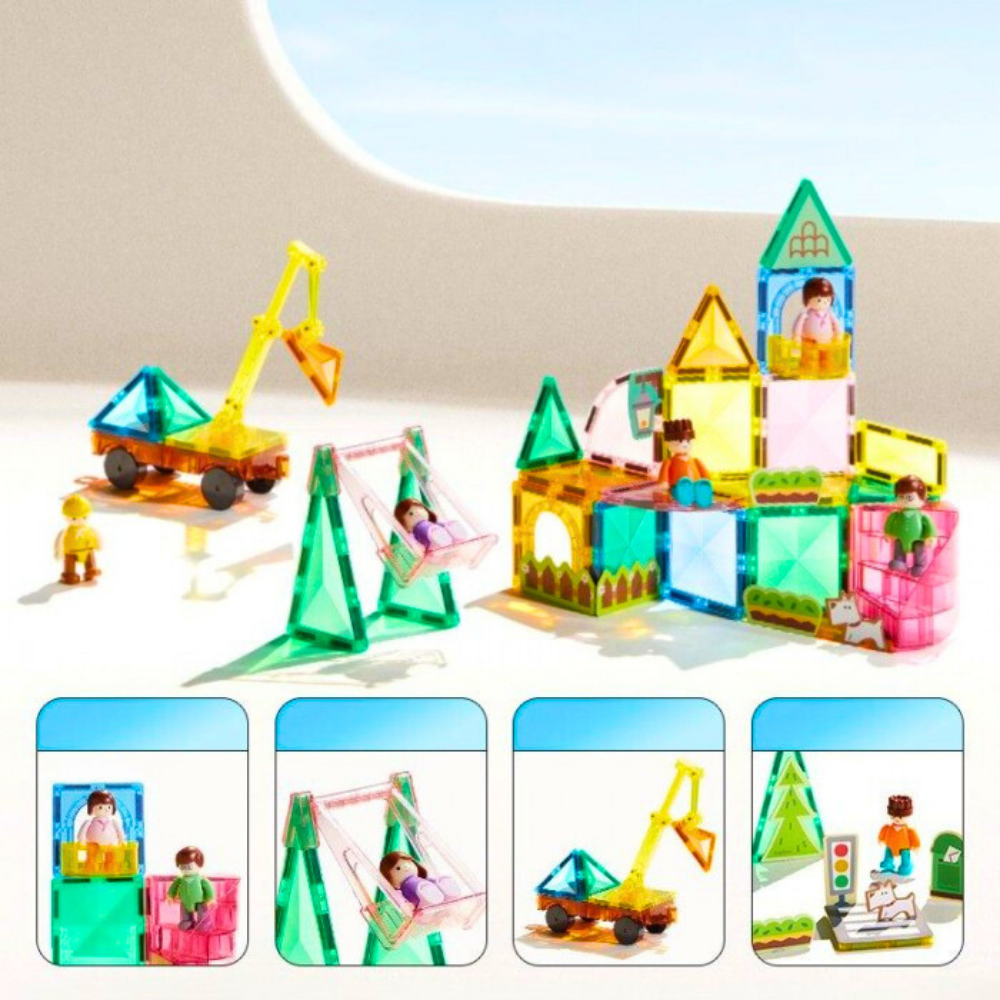 Magnetic Tiles - Bizim Aile, 32 Parça
