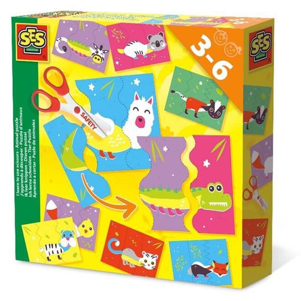 MAKAS KULLANMAYI ÖĞRENİYORUM - HAYVANLAR YAPBOZ Çocuk Kitapları Uzmanı - Children's Books Expert