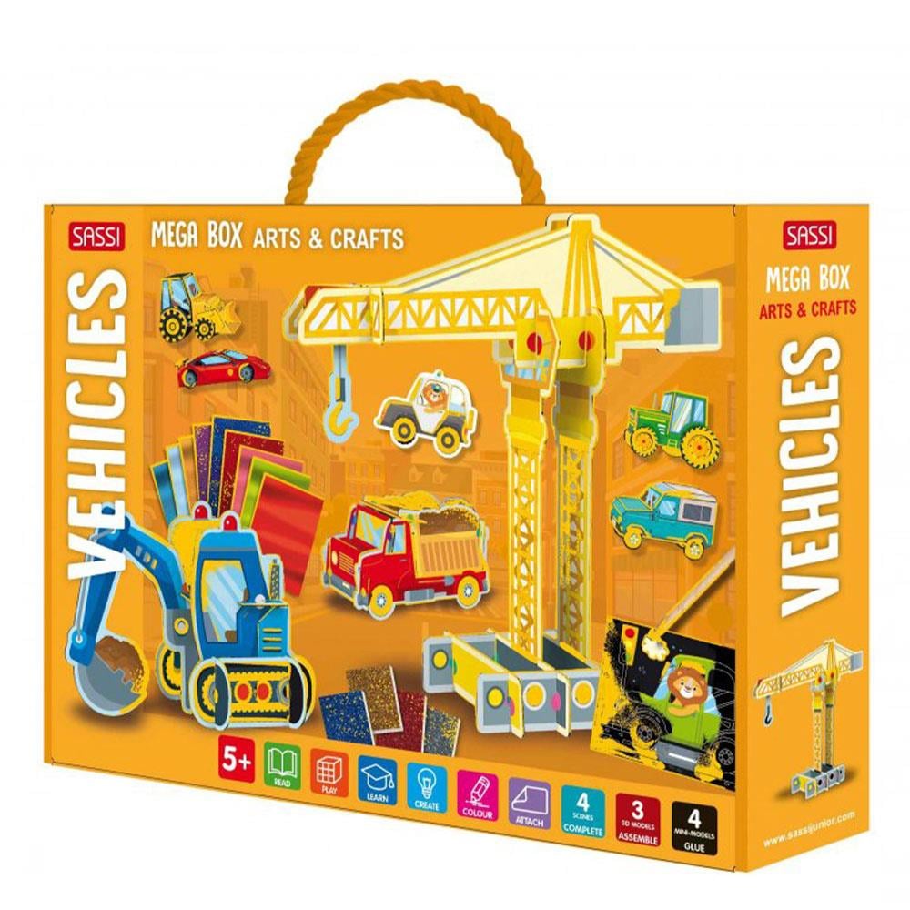 Mega Box Arts and Crafts - Vehicles Çocuk Kitapları Uzmanı - Children's Books Expert