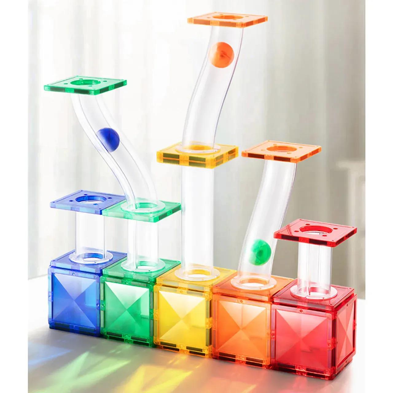 Mideer Renkli Magnetic Tiles -  Parkur 100 Parça