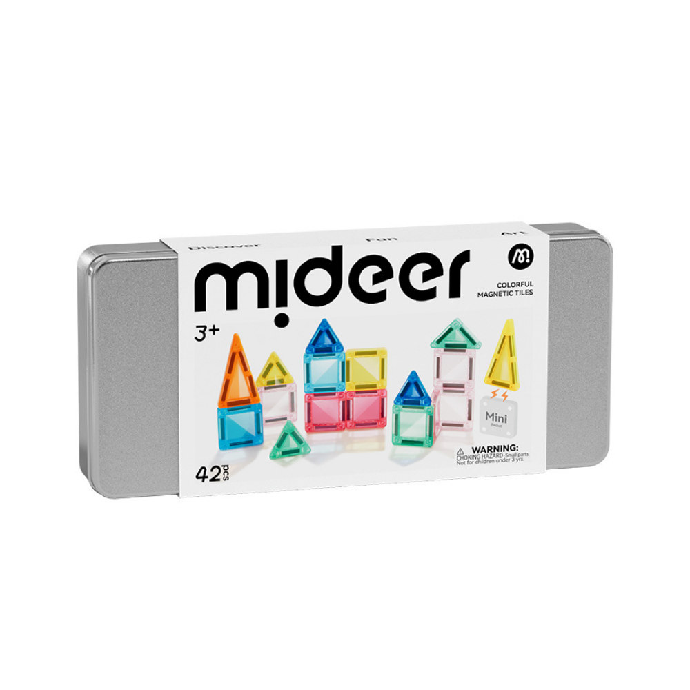 Mini Magnetic Tiles - Seyahat Boy, 42 Parça