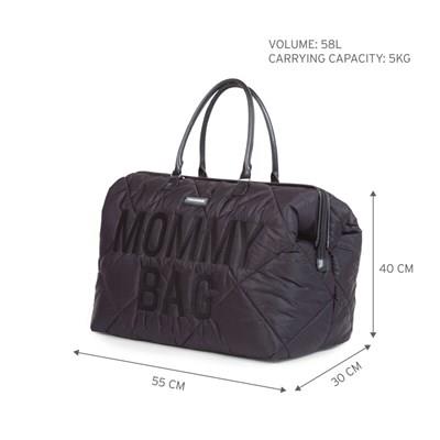 Mommy Bag, Anne Bebek Bakım Çantası Puffy, Siyah