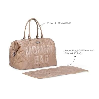 Mommy Bag, Anne Bebek Bakım Çantası Puffy, Bej
