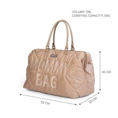 Mommy Bag, Anne Bebek Bakım Çantası Puffy, Bej