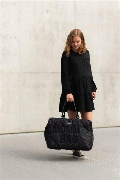 Mommy Bag, Anne Bebek Bakım Çantası Puffy, Siyah