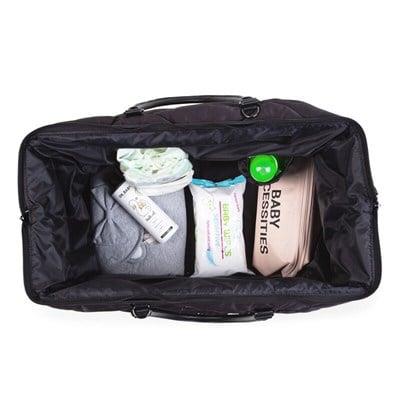 Mommy Bag, Anne Bebek Bakım Çantası Puffy, Siyah