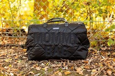 Mommy Bag, Anne Bebek Bakım Çantası Puffy, Siyah
