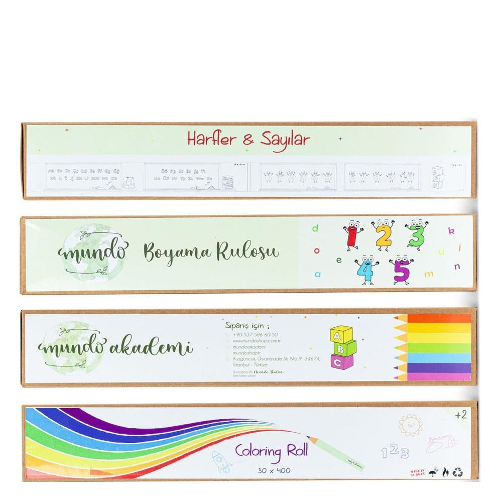 Mundo Boyama Rulosu - Harfler ve Sayılar Çocuk Kitapları Uzmanı - Children's Books Expert