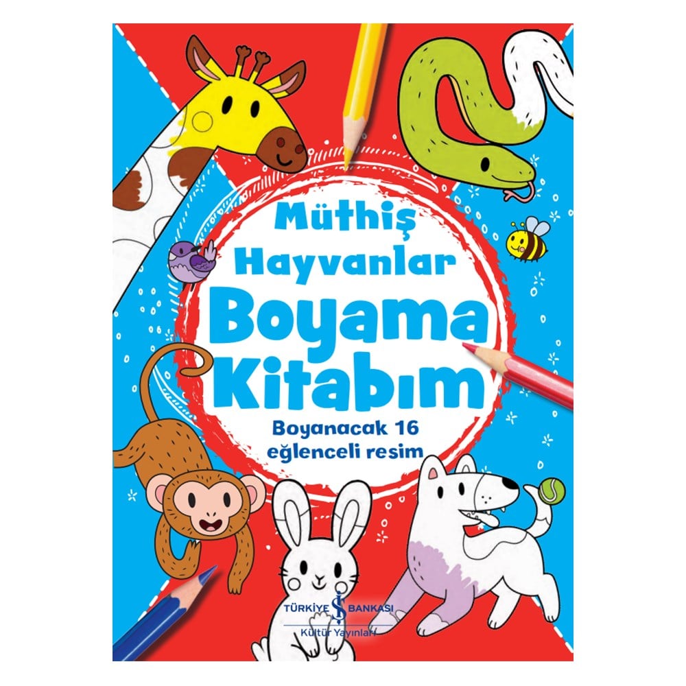 MÜTHİŞ HAYVANLAR BOYAMA KİTABIM Çocuk Kitapları Uzmanı - Children's Books Expert