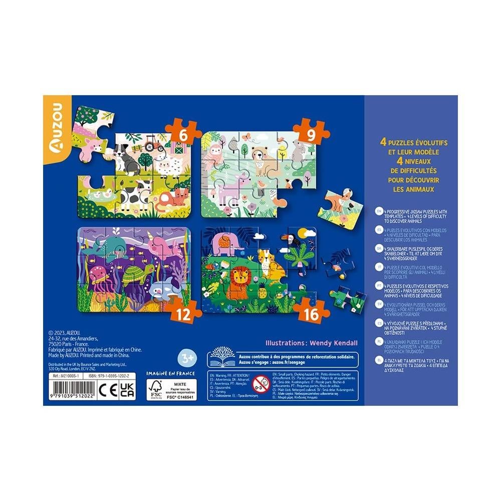 My 4 progressive jigsaw puzzles Çocuk Kitapları Uzmanı - Children's Books Expert