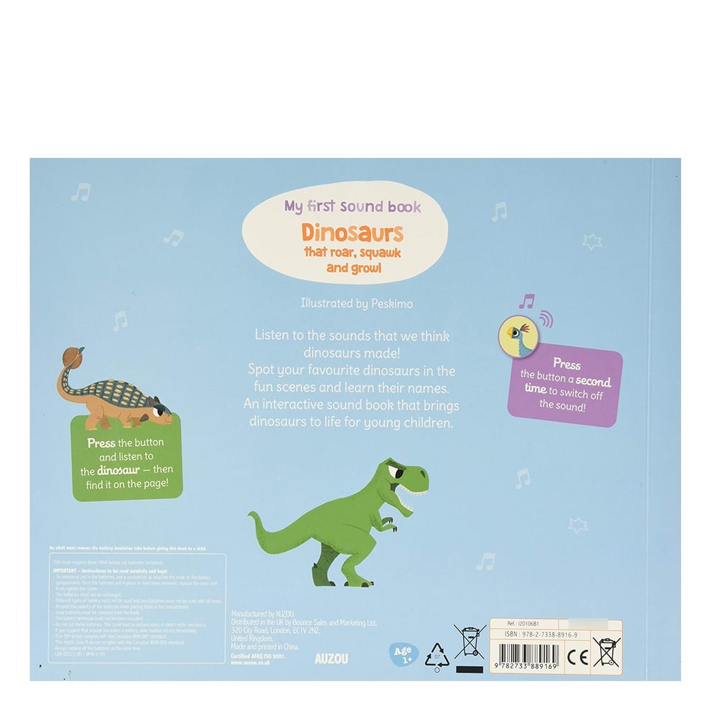 MY FIRST SOUND BOOK: DINOSAURS Çocuk Kitapları Uzmanı - Children's Books Expert
