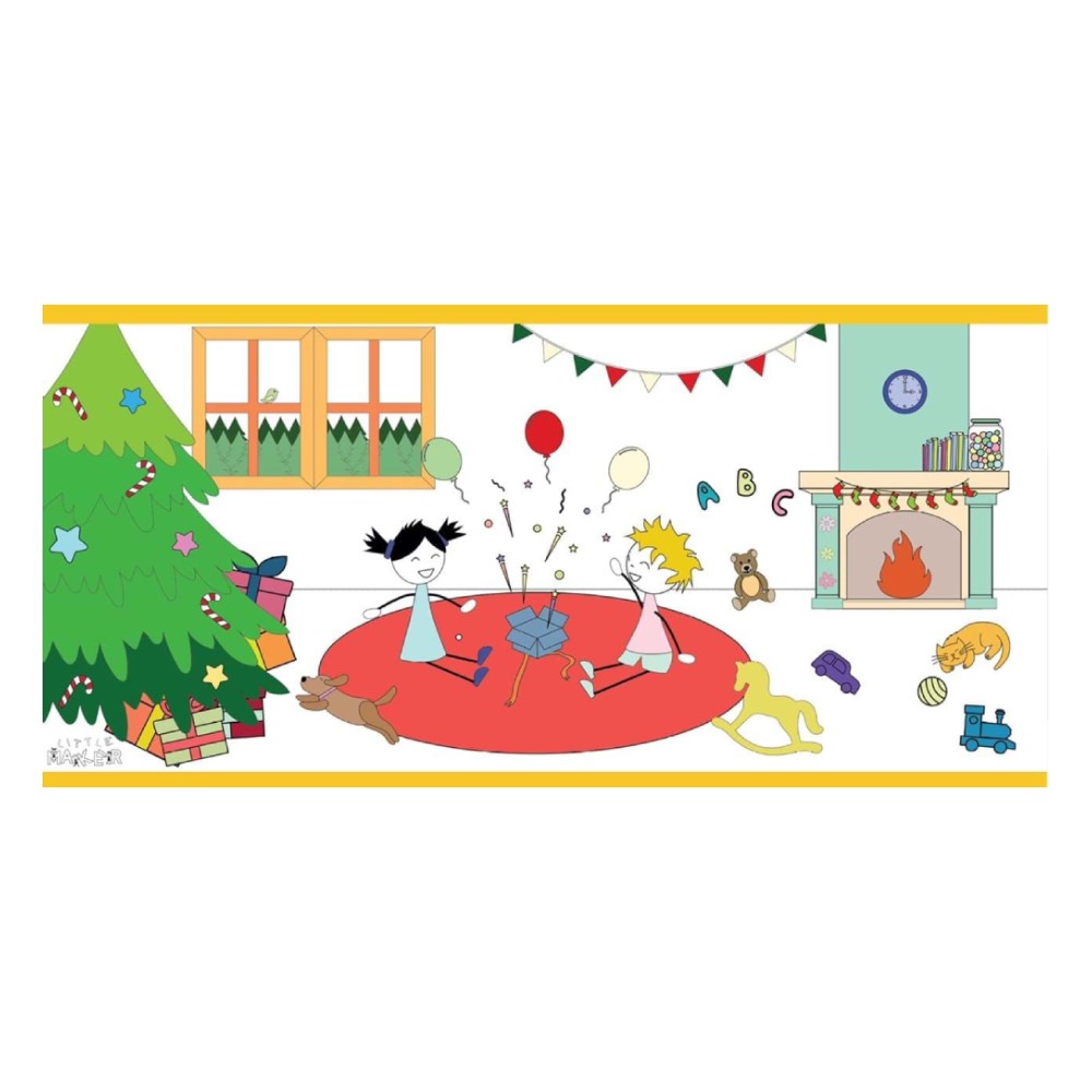 MY LITTLE VILLAGE NEW YEAR EDITION BOYAMA KAĞIDI Çocuk Kitapları Uzmanı - Children's Books Expert