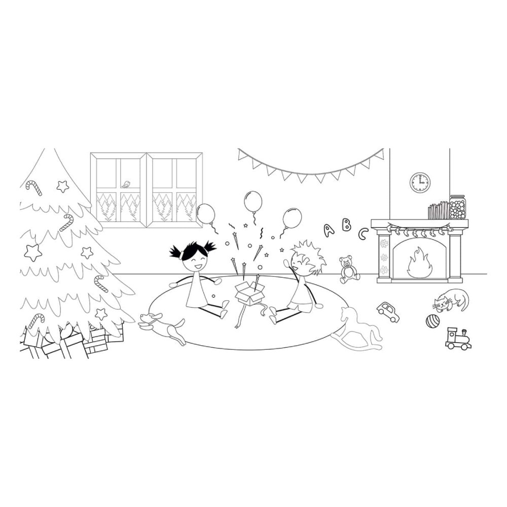 MY LITTLE VILLAGE NEW YEAR EDITION BOYAMA KAĞIDI Çocuk Kitapları Uzmanı - Children's Books Expert