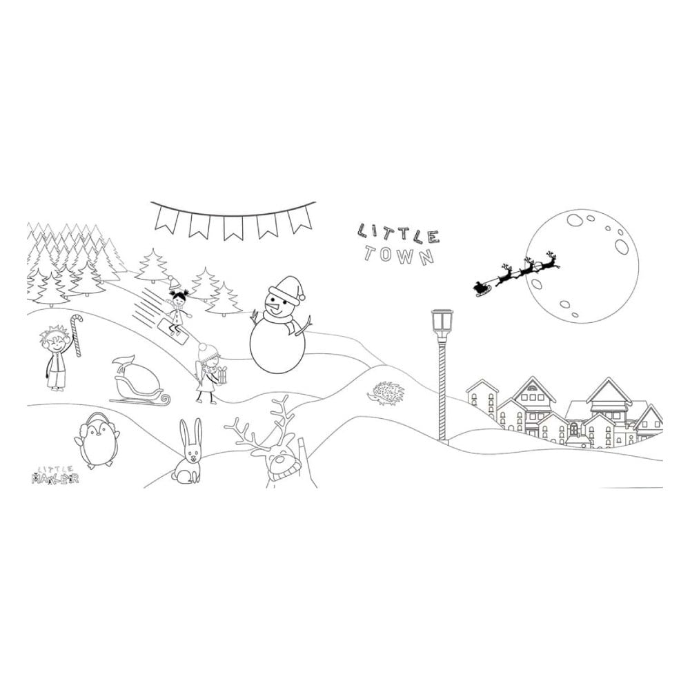 MY LITTLE VILLAGE NEW YEAR EDITION BOYAMA KAĞIDI Çocuk Kitapları Uzmanı - Children's Books Expert