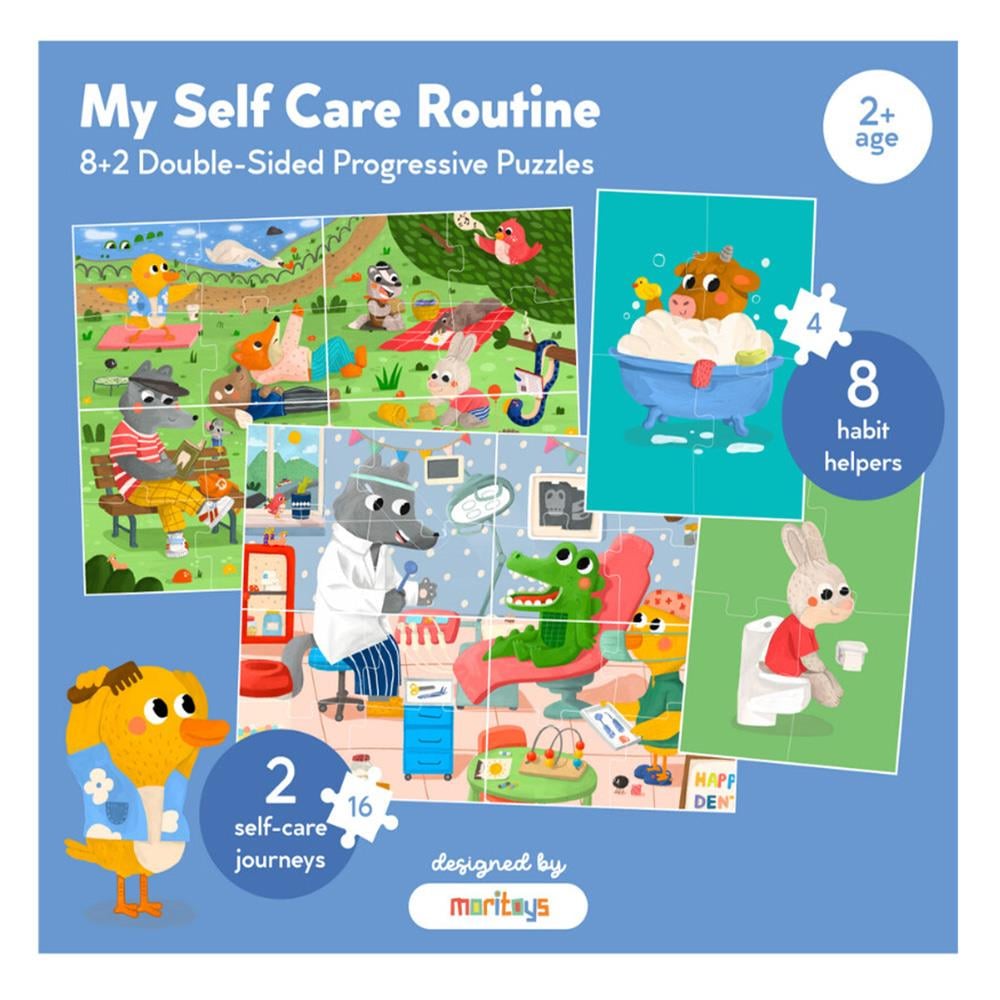 My Self Care Routine - Çift Taraflı 8+2 Puzzle Çocuk Kitapları Uzmanı - Children's Books Expert