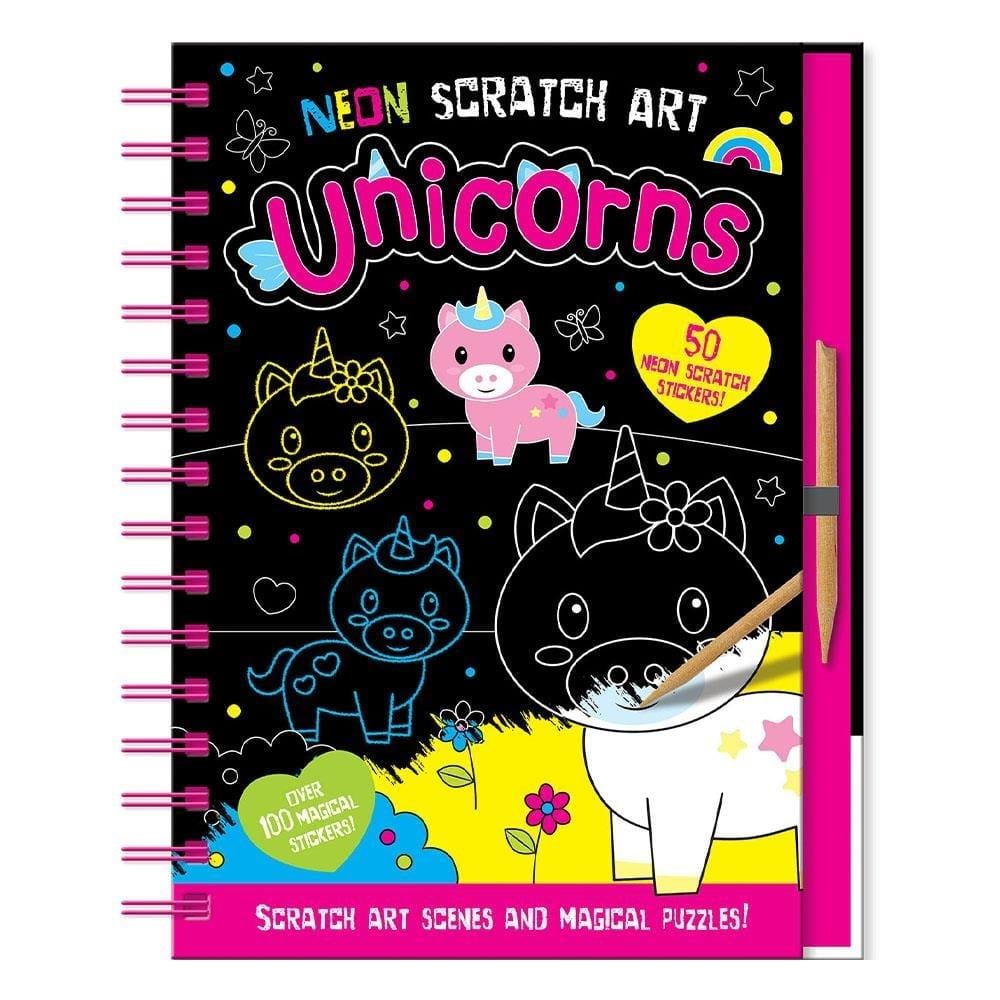 Neon Scratch Art - Unicorns Çocuk Kitapları Uzmanı - Children's Books Expert