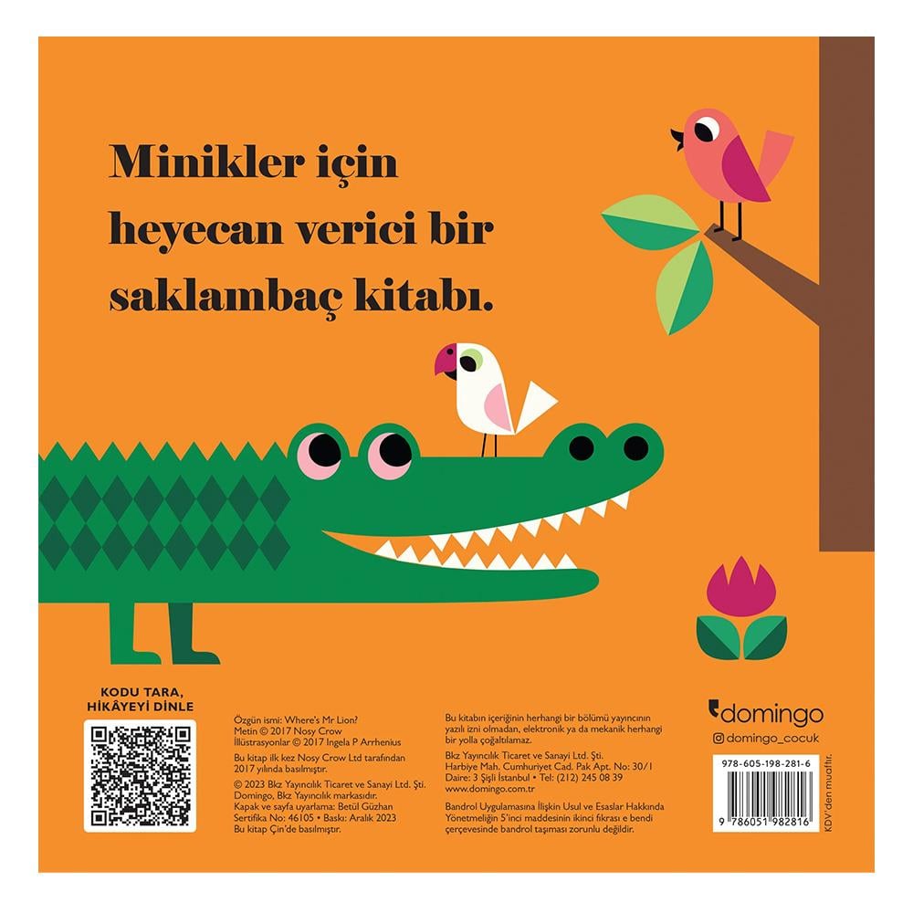 Neredeymiş Bay Aslan (Dokun, Hisset, Aynaya Bak) Çocuk Kitapları Uzmanı - Children's Books Expert