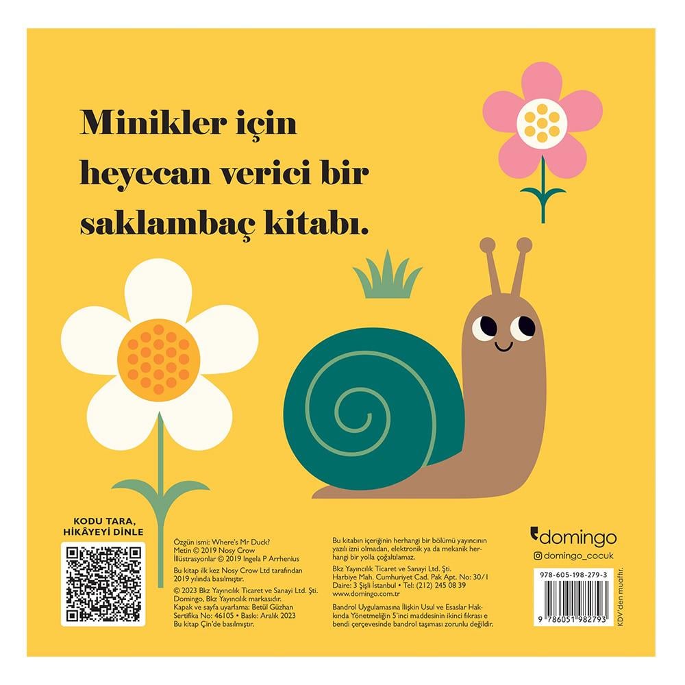 Neredeymiş Bay Ördek (Dokun, Hisset, Aynaya Bak) Çocuk Kitapları Uzmanı - Children's Books Expert