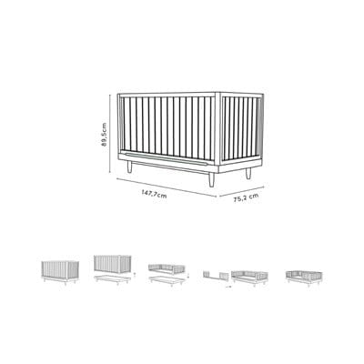 Nobodinoz Pure Line Bebek Karyolası (0-6 Yaş)