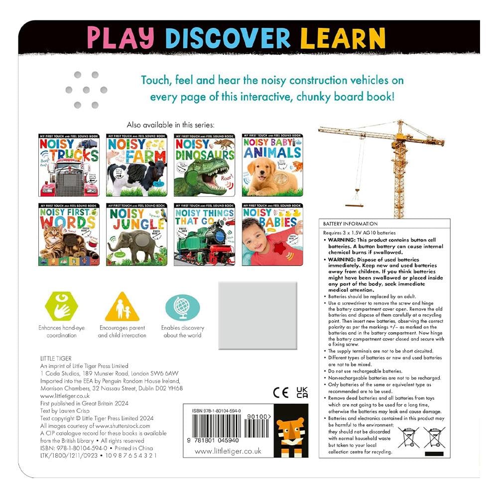 Noisy Construction - My First Touch And Feel Sound Çocuk Kitapları Uzmanı - Children's Books Expert