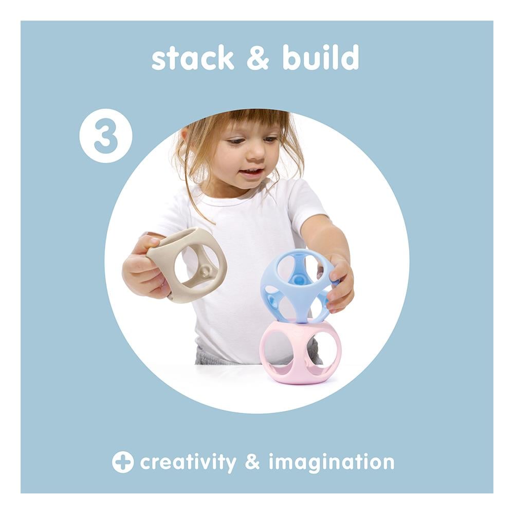 Oibo 3-Set Pastel Ice Blue-Baby Pink-Beige Çocuk Kitapları Uzmanı - Children's Books Expert
