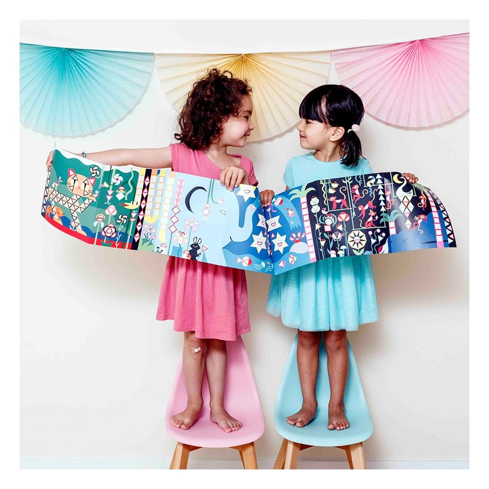 PANORAMA JUNGLE - STICKER PANORAMAS Çocuk Kitapları Uzmanı - Children's Books Expert