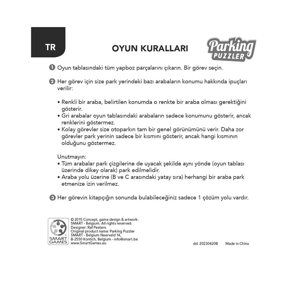 Parking Puzzler Çocuk Kitapları Uzmanı - Children's Books Expert