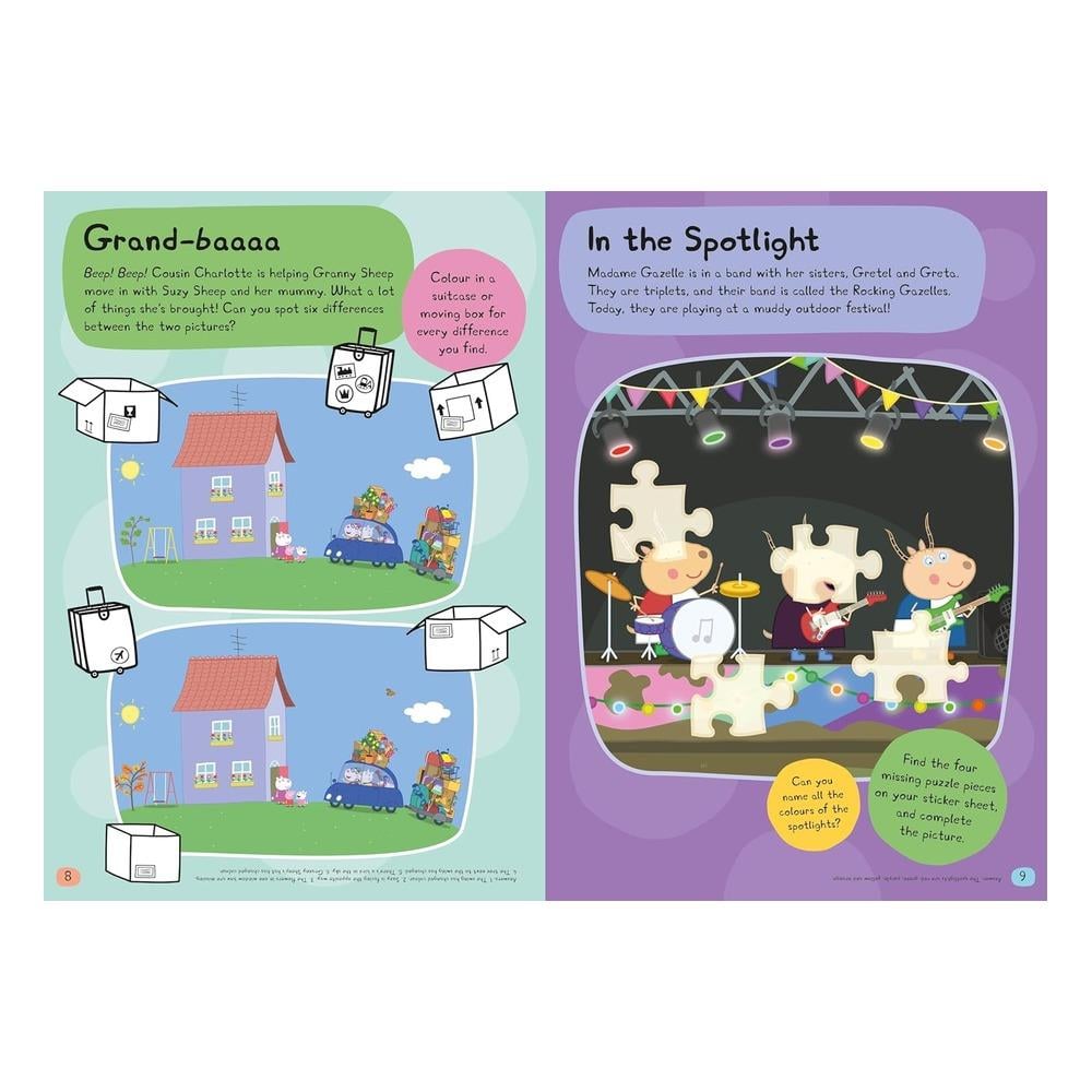 Peppa Pig Fantastic Families Sticker Activity Book Çocuk Kitapları Uzmanı - Children's Books Expert