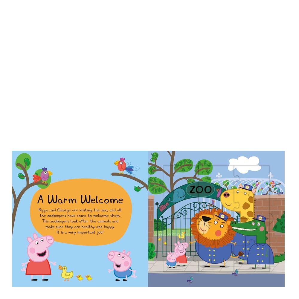 Peppa Pig - Fun at the Zoo Jigsaw Puzzle Book Çocuk Kitapları Uzmanı - Children's Books Expert